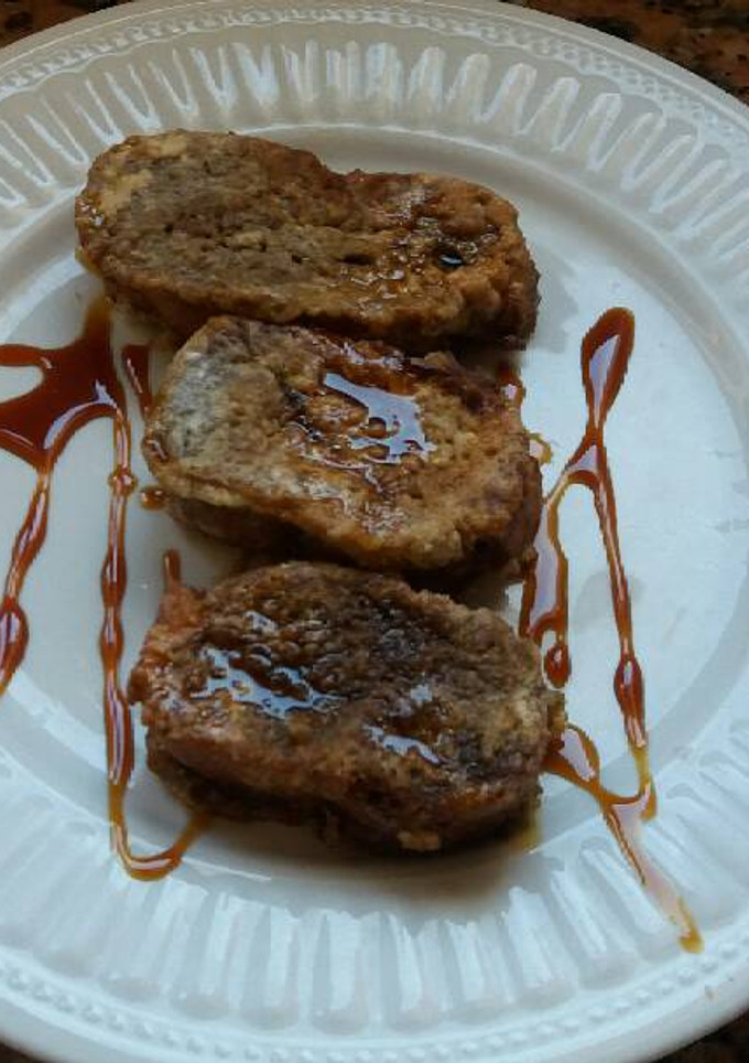 Una foto de Torrijas de chocolate y caramelo