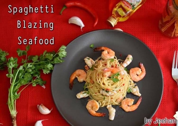 Spaghetti Pedas 🍝🍝🍝 Makanan Laut 🐙🐙🍤🍤