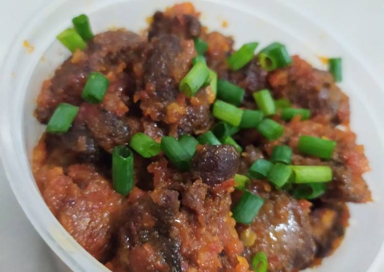 Resep Ati ampela bumbu merah yang sempurna