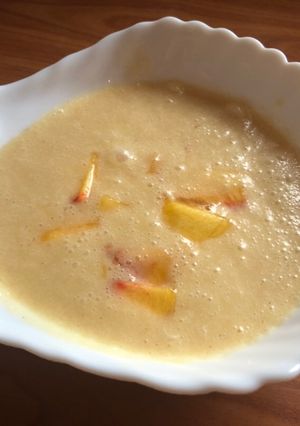 Hideg őszibarackleves főzés nélkül recept fotója