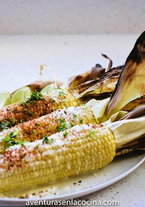 Una foto de Elote a la parrilla
