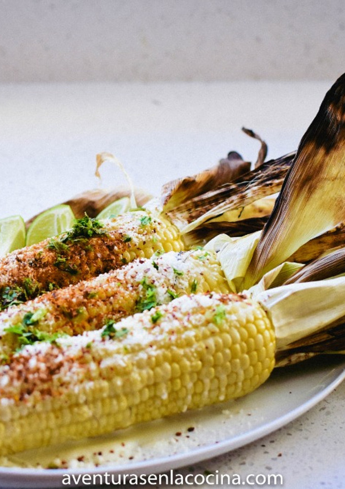 Una foto de Elote a la parrilla