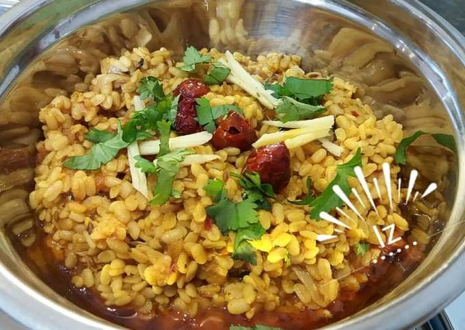 Recipe of Super Quick Homemade 🍲Dhabaa Fry Daal Maash (washed white lentil restaurant style 🍲