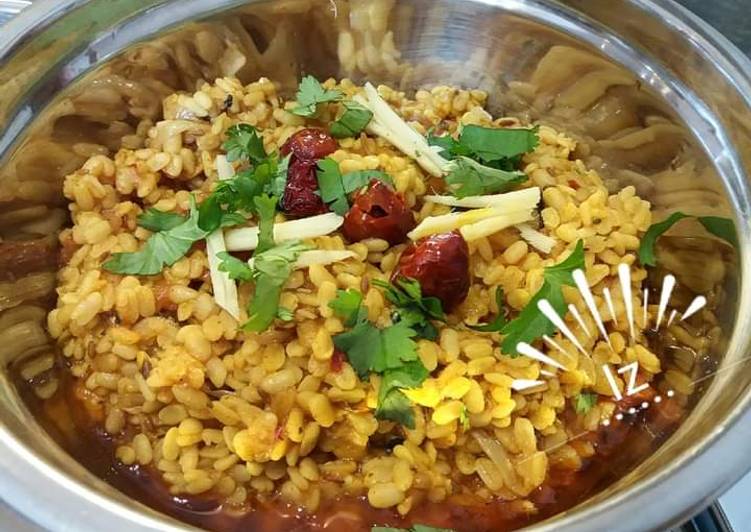 Steps to Make Ultimate 🍲Dhabaa Fry Daal Maash (washed white lentil restaurant style 🍲