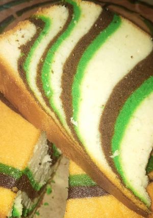 Foto resep Zebra cake putih telur
