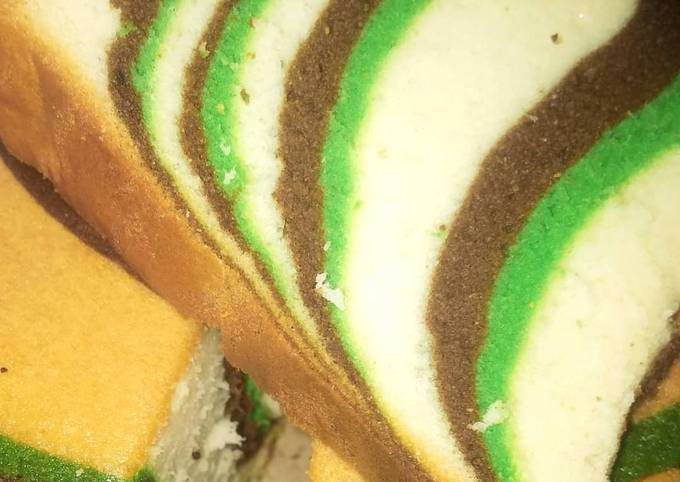 Zebra cake putih telur