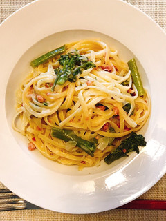 Una foto de Creamy pasta con bimi