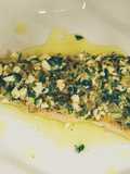 Truta ao forno com molho verde
