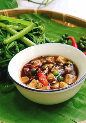 Hình của món Kho quẹt chay.
