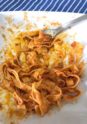 Una foto de Tagliatelle fresco a la Napolitana