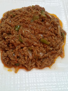 A picture of Makhni Qeema Masala.
