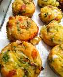 Muffins de repollo y lechuga