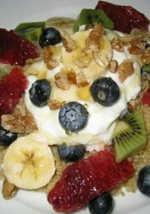 A picture of Fruit dessert 😄😄.