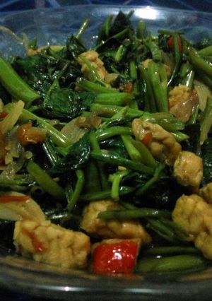 Foto resep Tumis KangPe (Kangkung Tempe)