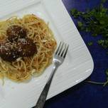 Spaghetti with Vegan Lentil Meat Balls