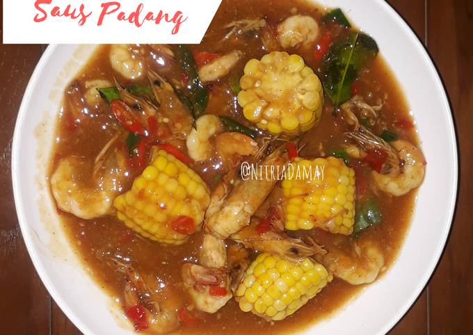 Udang Saus Padang ala Masakan Resto Seafood