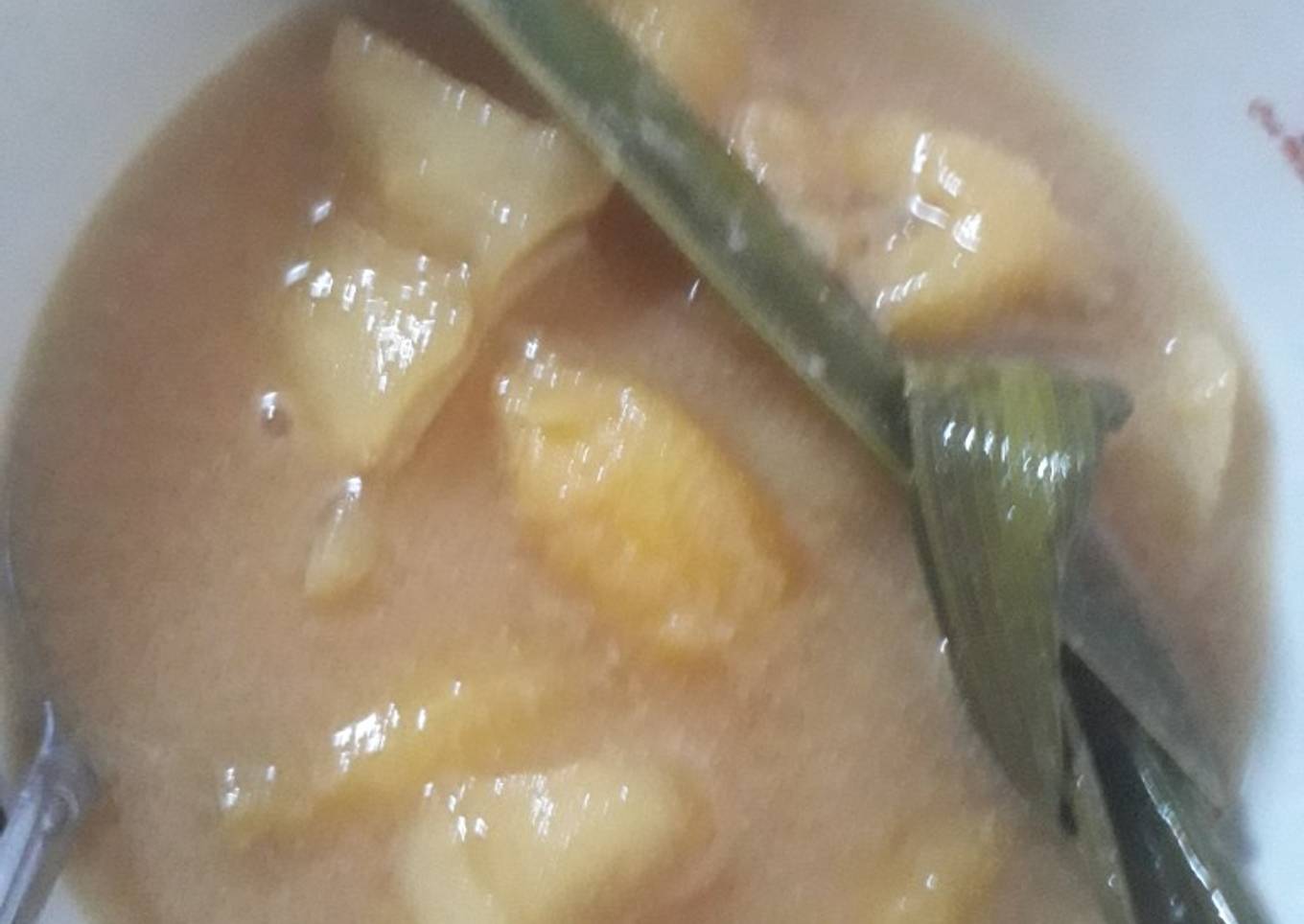 Kolak pisang plus singkong