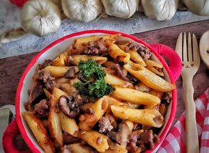 Foto resep Penne Jamur Daging Cincang🥘