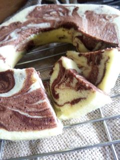 Foto resep Bolu marmer kukus / marble steam cake