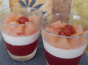 Foto resep Cherry Jelly Pannacotta