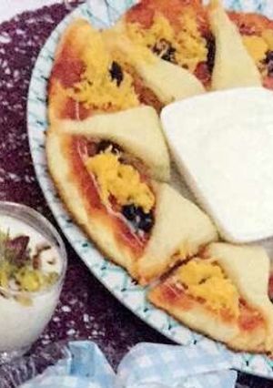 صورة لوصفة بيتزا