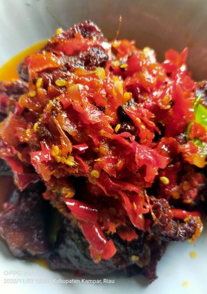 Foto resep Dendeng balado khas Minangkabau