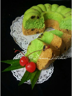 Foto resep Bolu kukus pandan mocca kismis