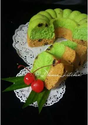 Foto resep Bolu kukus pandan mocca kismis