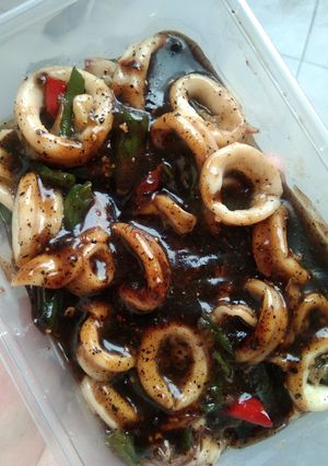 Foto resep Cumi Lada Hitam original