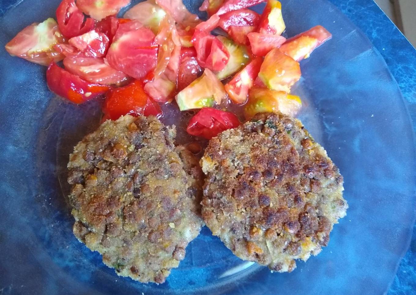 Hamburguesas vegetarianas de lentejas
