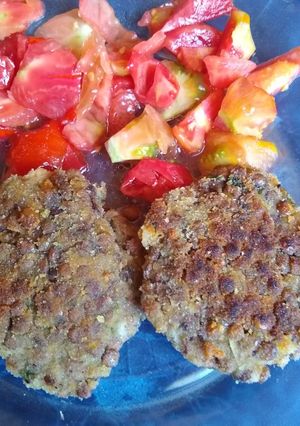 Una foto de Hamburguesas vegetarianas de lentejas