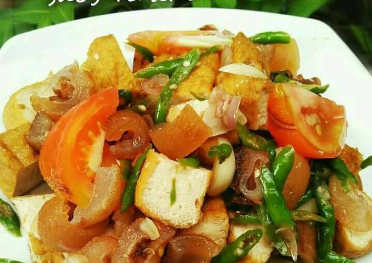 Kikil Tahu Saus Tiram