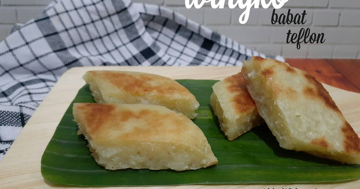 Resep Wingko babat teflon no timbangan  oleh olive bunda 