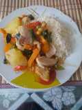 Estofado de pollo con pimentón