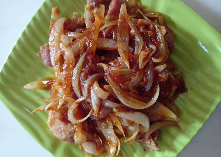 Tofu telur siram saus