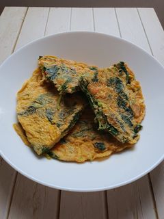Foto resep Telur dadar bayam