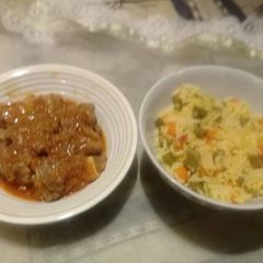 A picture of Beef stew with tomato.