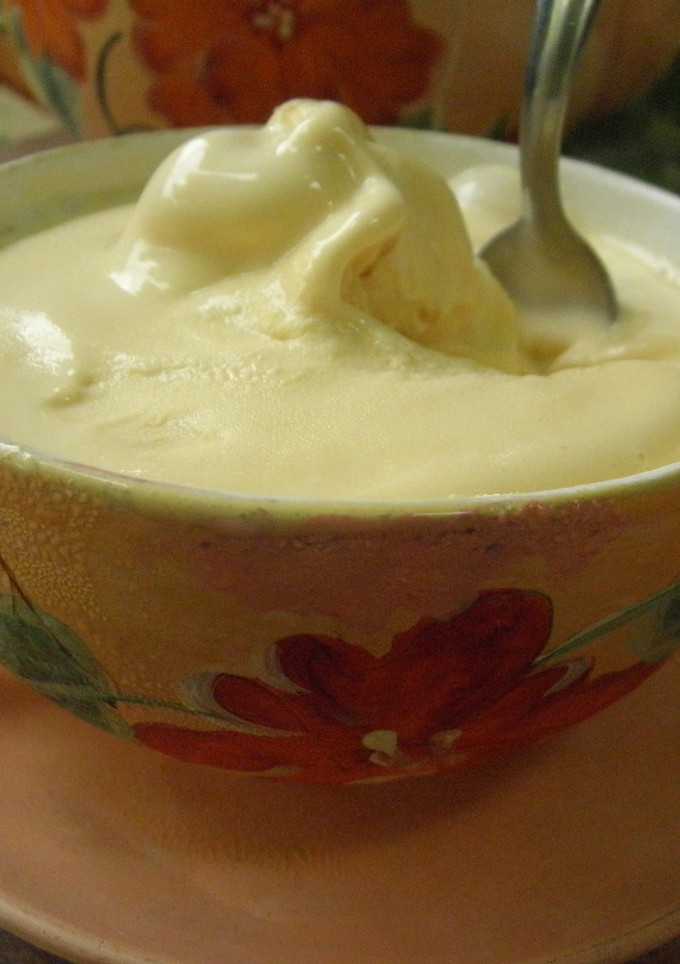 Una foto de Helado de té con leche