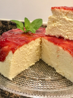 Una foto de Tarta de queso japonesa sin gluten, sin lactosa