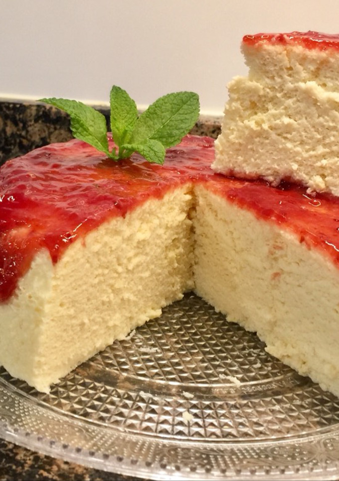 Una foto de Tarta de queso japonesa sin gluten, sin lactosa