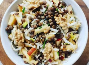 Foto di Insalata di lenticchie, mele e sedano rapa