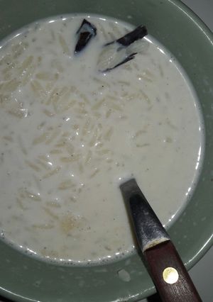 Una foto de Arroz con leche casero