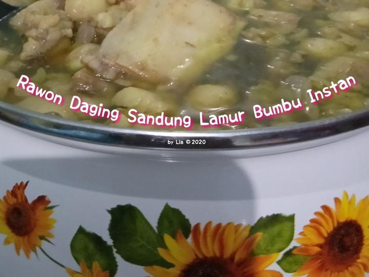 Resep Rawon Daging Sandung Lamur Bumbu Instan yang Lezat Sekali