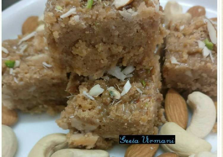 Easiest Way to Make Quick Daliya aur Dhoda burfee