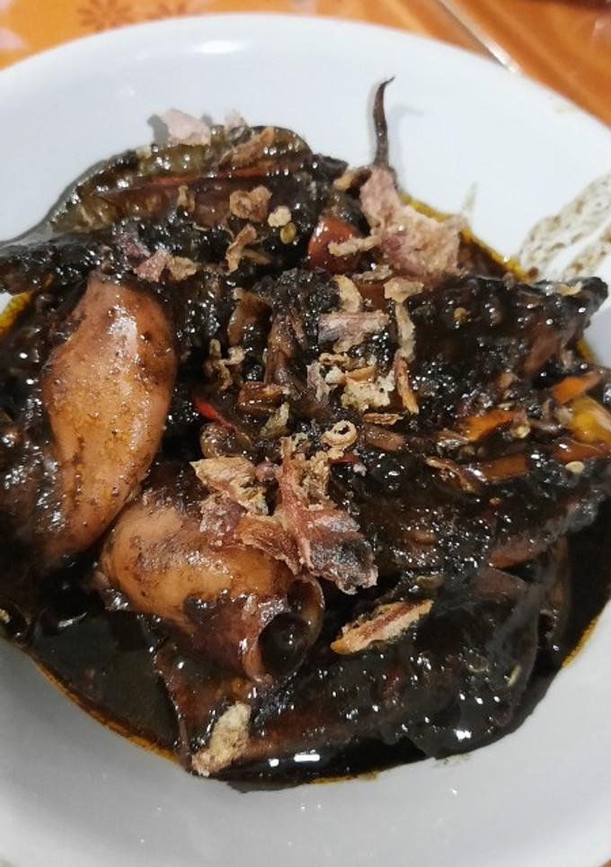 Foto resep Cumi Hitam Pedas Asam Manis