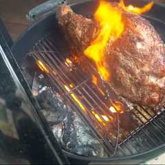 Foto principal de Jamón asado al whisky en barbacoa