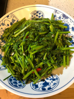 熱炒空心菜 的食譜成品照片