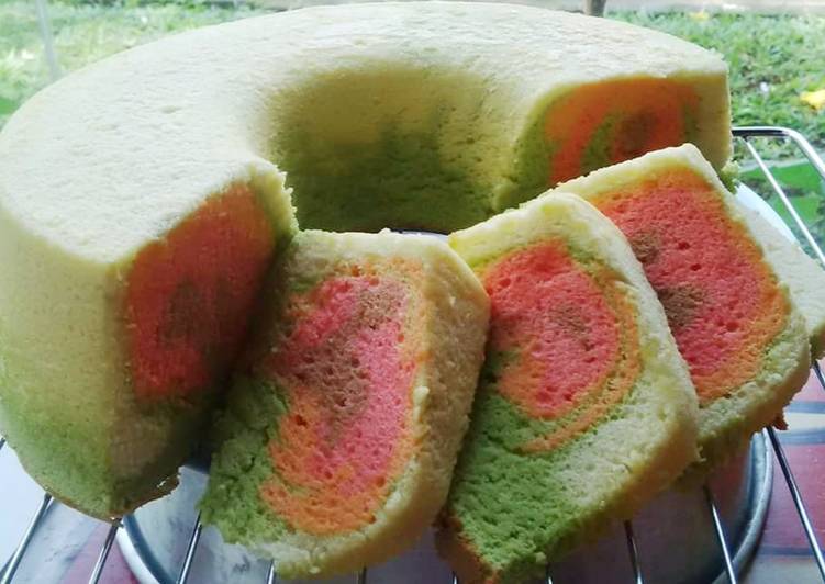 Chiffon Cake Pelangi