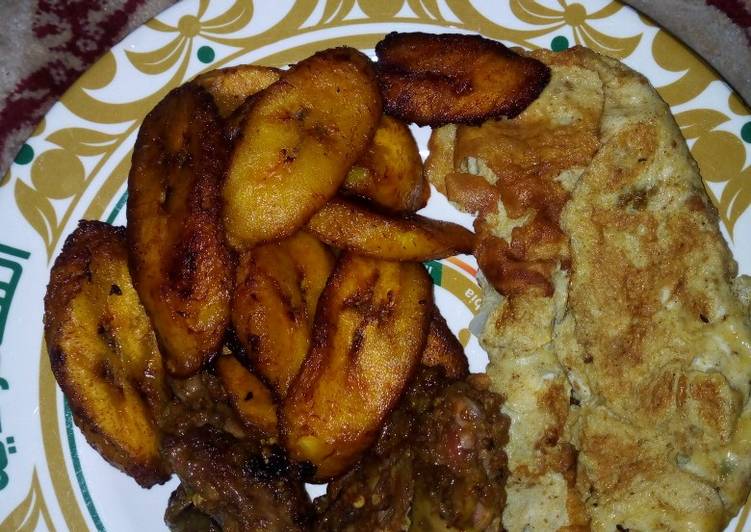 Recipe of Favorite Plantain,eggs and chicken