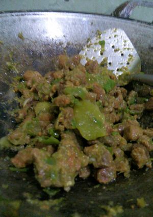 Foto resep Goreng babi sambal hijau